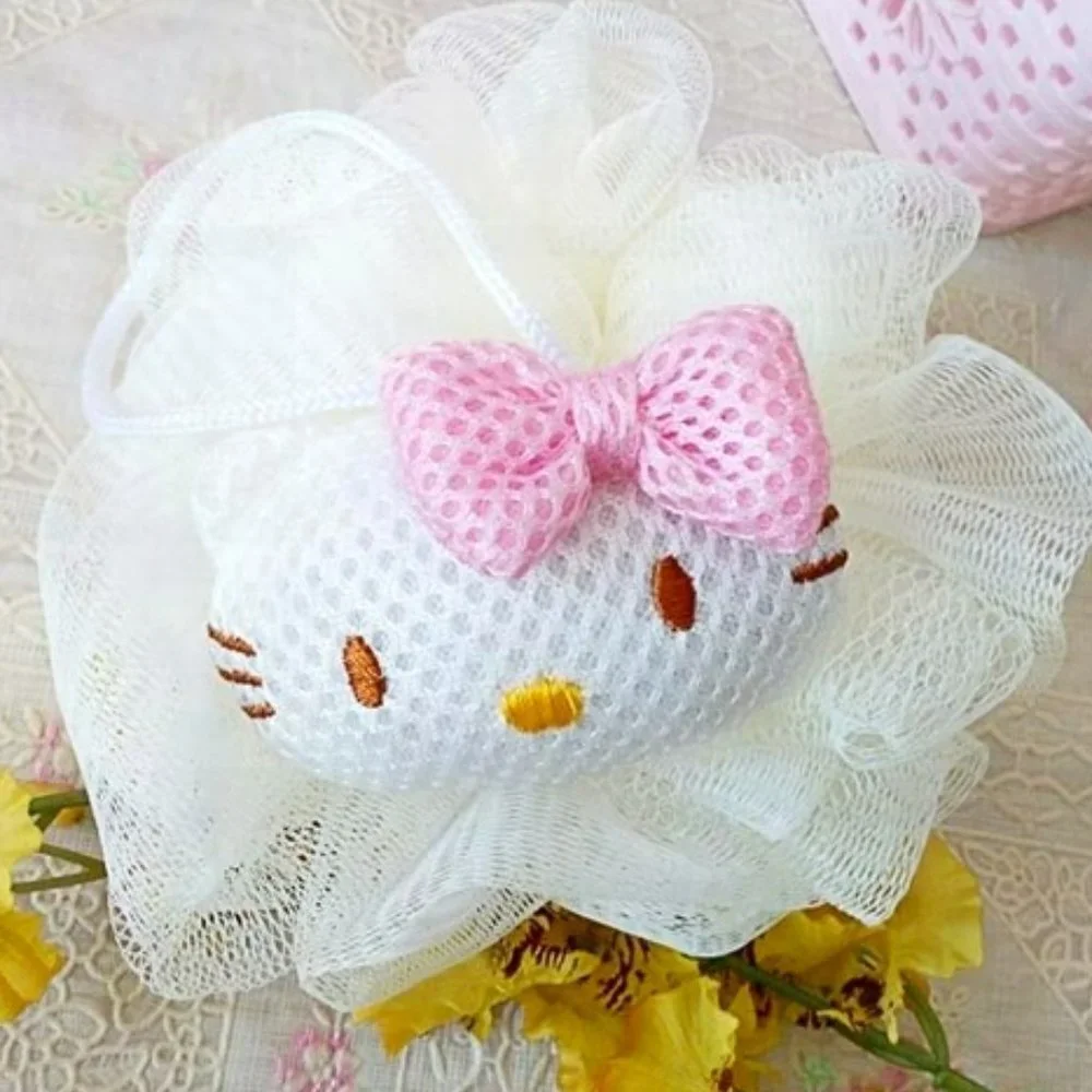 Sanrio Hello Kitty Sponge Body Washer on Elastic Hoop Small & Large